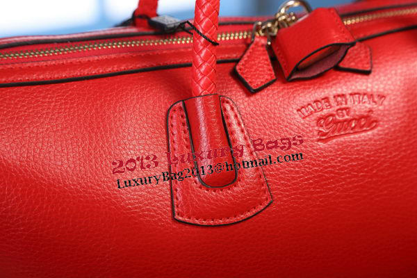 Gucci Carry-on Duffle Bag Calfskin 325791 Red