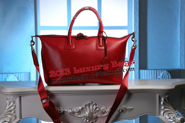 Gucci Carry-on Duffle Bag Calfskin 325791 Red