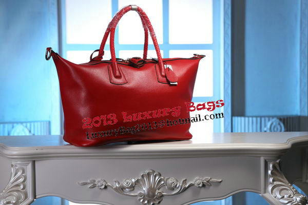 Gucci Carry-on Duffle Bag Calfskin 325791 Red