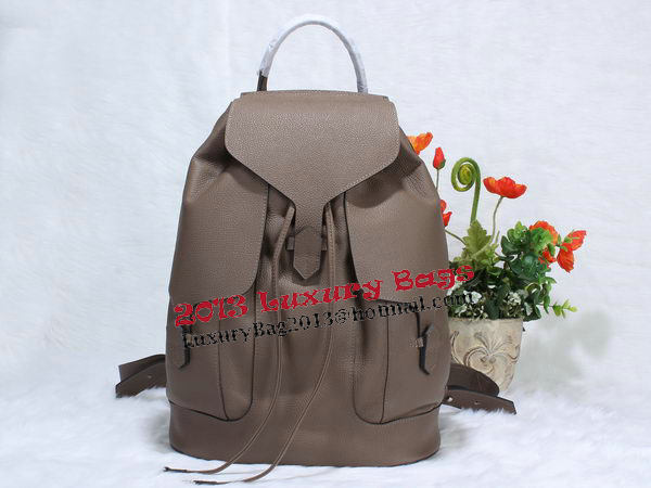 Hermes Calfskin Leather Backpack H1718 Grey