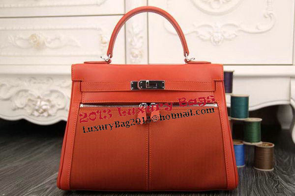 Hermes Kelly Lakis Tote Bag H3658 Orange