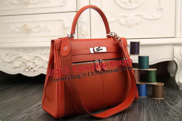 Hermes Kelly Lakis Tote Bag H3658 Orange