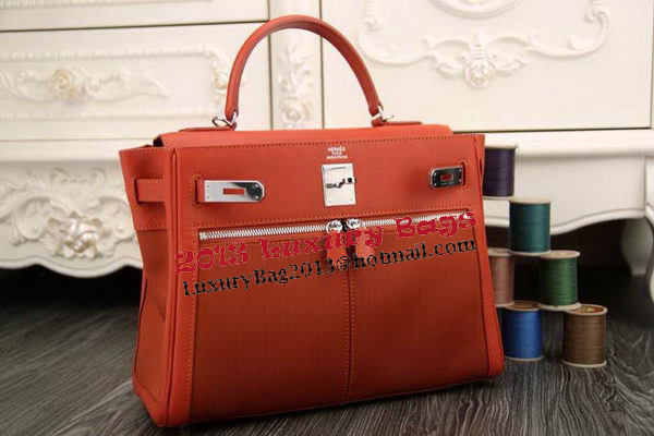 Hermes Kelly Lakis Tote Bag H3658 Orange