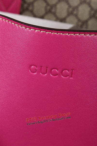 Gucci Reversible GG Leather Tote Bag 368568 Rose