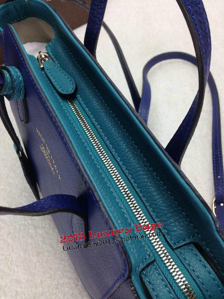 Gucci Swing mini Leather Top Handle Bag 368827 Blue