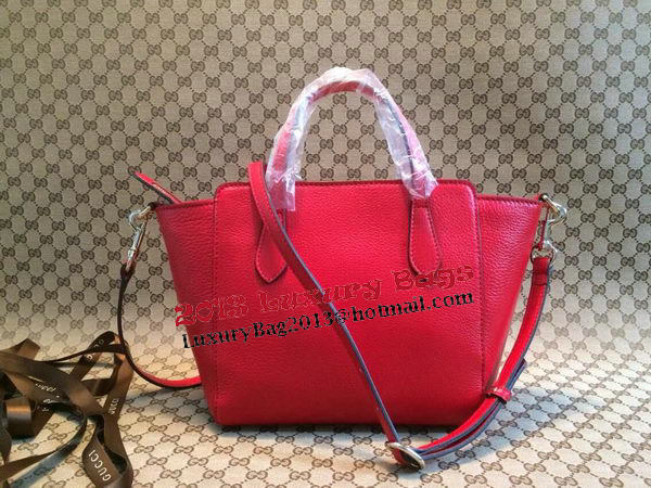Gucci Swing mini Leather Top Handle Bag 368827 Red