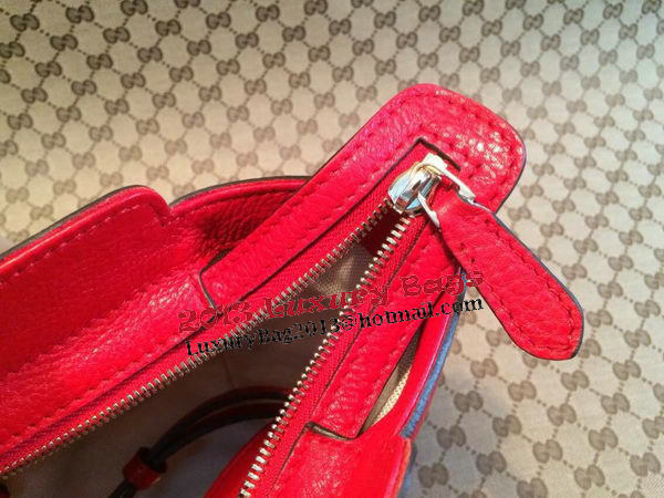 Gucci Swing mini Leather Top Handle Bag 368827 Red