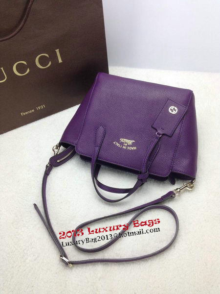 Gucci Swing mini Leather Top Handle Bag 368827 Violet