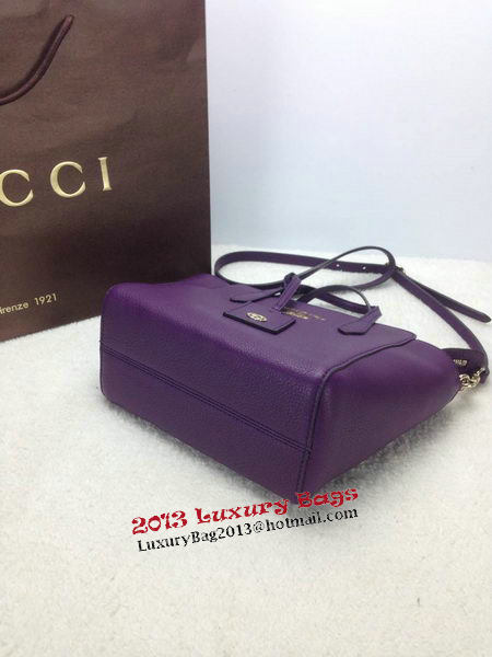 Gucci Swing mini Leather Top Handle Bag 368827 Violet