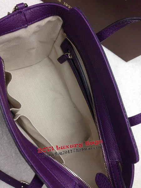 Gucci Swing mini Leather Top Handle Bag 368827 Violet