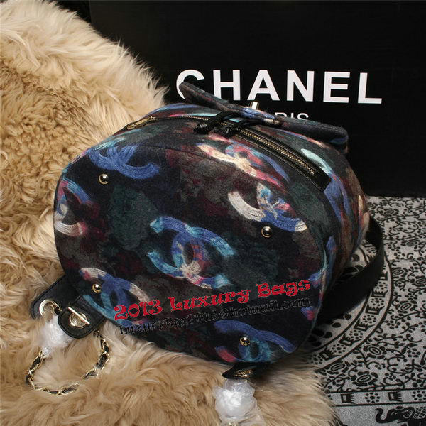 Chanel Backpack Villus Leather CA68030 Blue