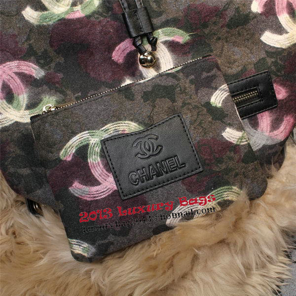 Chanel Backpack Villus Leather CA68030 Pink