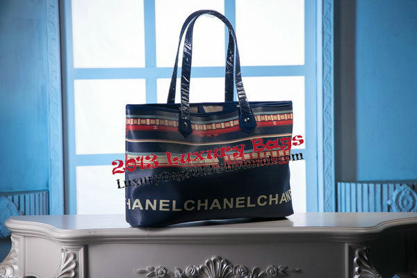 Chanel Grainy Leather Tote Bag CHA6010 Blue