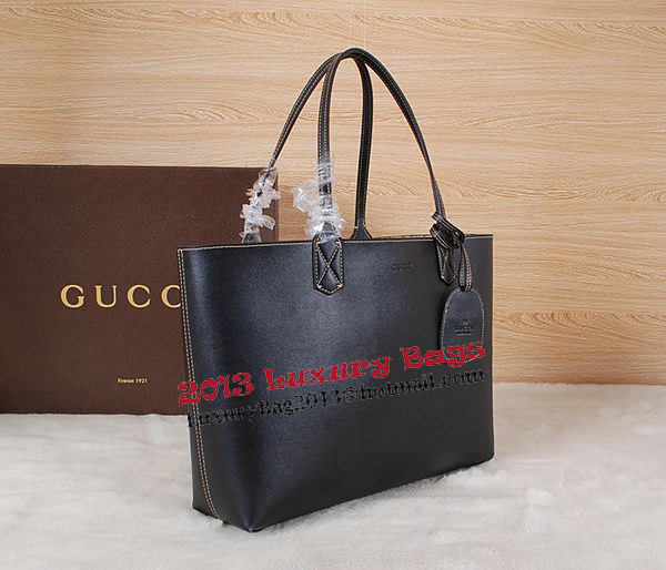 Gucci Reversible GG Leather Tote Bag 368568 Black