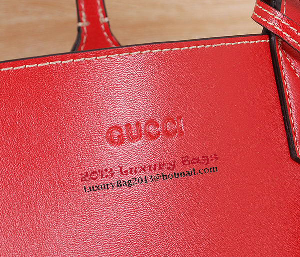 Gucci Reversible GG Leather Tote Bag 368568 Red