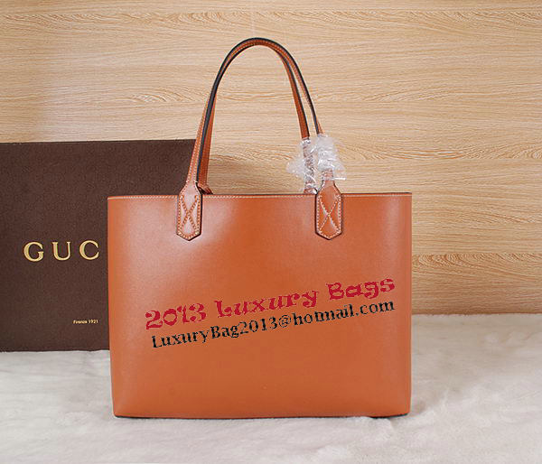 Gucci Reversible GG Leather Tote Bag 368568 Wheat