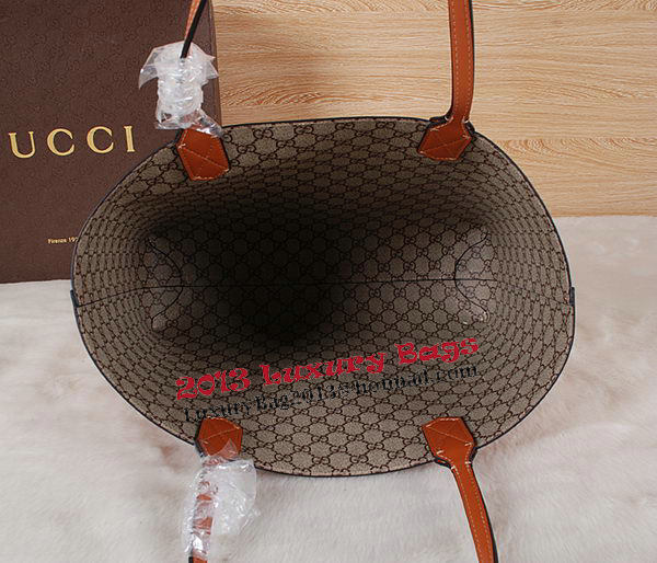 Gucci Reversible GG Leather Tote Bag 368568 Wheat