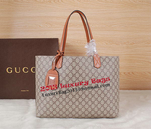 Gucci Reversible GG Leather Tote Bag 368568 Wheat