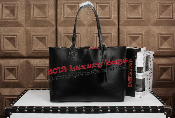2015 Gucci Reversible GG Leather Tote Bag 368568 Black