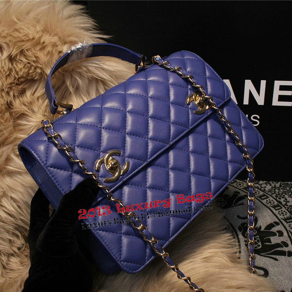 Chanel Shoulder Bag Sheepskin Leather A67059 Royal