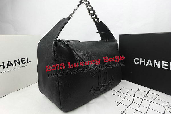 Chanel Top Original Leather Hobo Bag A92170 Black