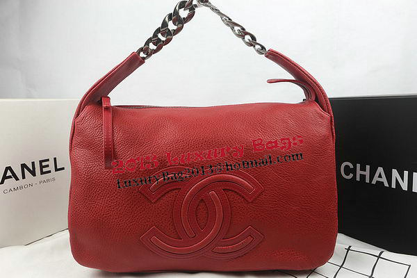 Chanel Top Original Leather Hobo Bag A92170 Red