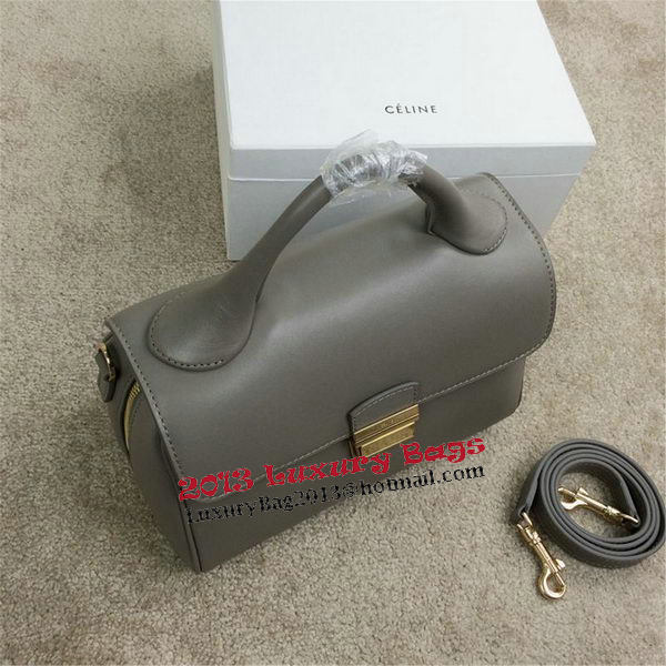 Celine Small Top Handle Bag Original Leather C20135S Grey