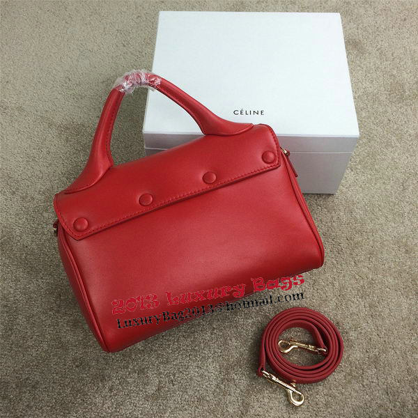 Celine Small Top Handle Bag Original Leather C20135S Red