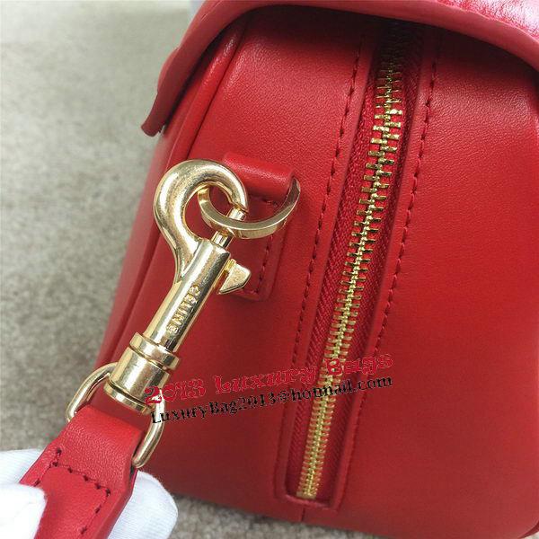 Celine Small Top Handle Bag Original Leather C20135S Red