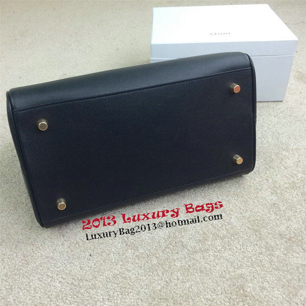 Celine Top Handle Bag Original Leather C20135L Black