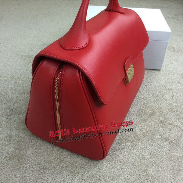 Celine Top Handle Bag Original Leather C20135L Red