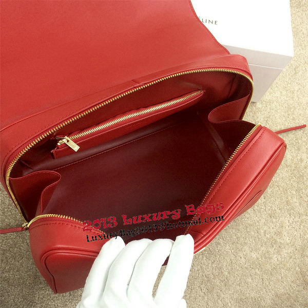 Celine Top Handle Bag Original Leather C20135L Red