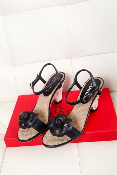 Chanel Sheepskin Leather Sandals CH1008YZM Black