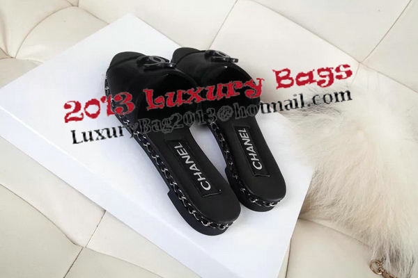 Chanel Villus Slippers CH1011YZM Black