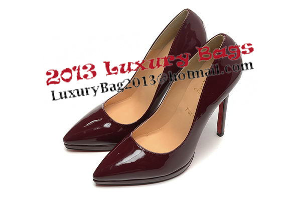 Christian Louboutin 120mm Pump Patent Leather CL1487 Burgundy