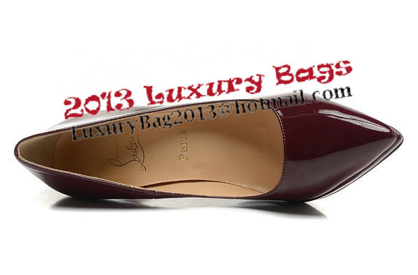 Christian Louboutin 120mm Pump Patent Leather CL1487 Burgundy