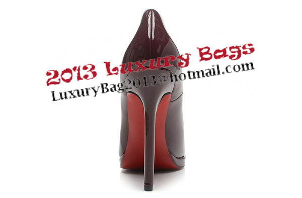 Christian Louboutin 120mm Pump Patent Leather CL1487 Burgundy