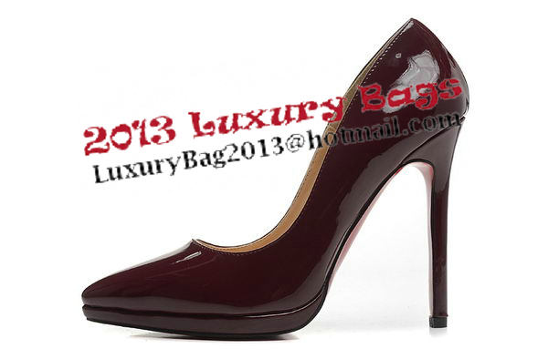 Christian Louboutin 120mm Pump Patent Leather CL1487 Burgundy