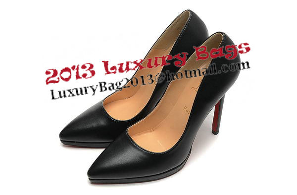 Christian Louboutin 120mm Pump Sheepskin Leather CL1486 Black