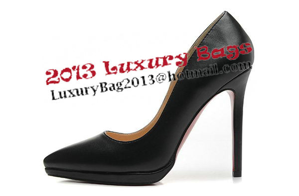 Christian Louboutin 120mm Pump Sheepskin Leather CL1486 Black