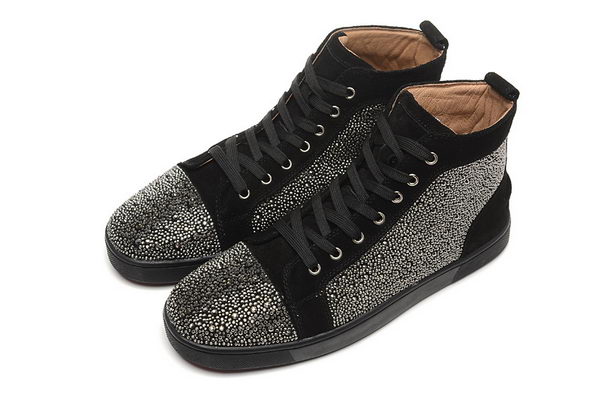 Christian Louboutin Casual Shoes Suede Leather CL888 Black