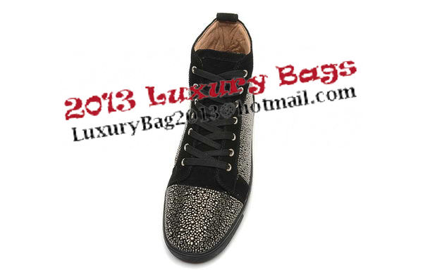 Christian Louboutin Casual Shoes Suede Leather CL888 Black