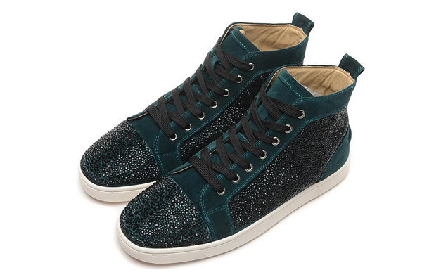 Christian Louboutin Casual Shoes Suede Leather CL888 Green