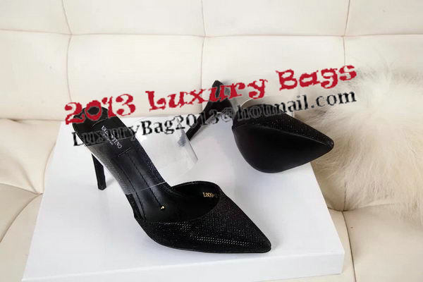 Valentino Leather 70cm Sandal VT335YZM Black