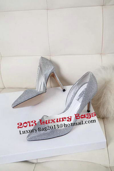 Valentino Leather 70mm Pump VT326YZM Silver