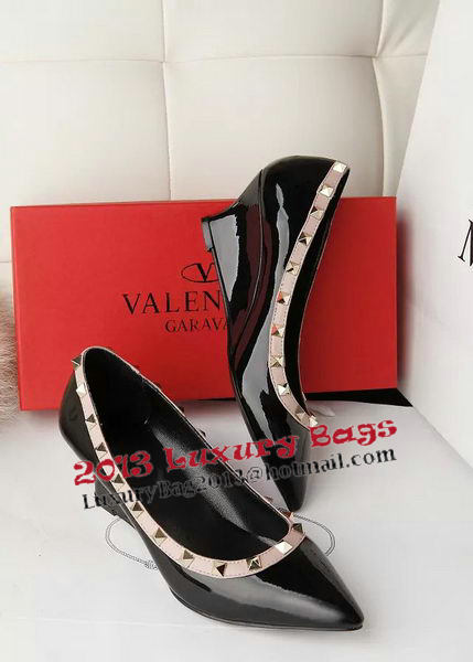 Valentino Patent Leather Rivet 65mm Pump VT280YZM Black