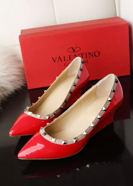 Valentino Patent Leather Rivet 65mm Pump VT280YZM Red