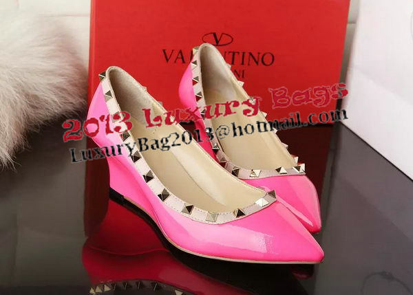 Valentino Patent Leather Rivet 65mm Pump VT280YZM Rose