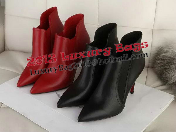 Valentino Sheepskin Leather Ankle Boot VT342YZM Black