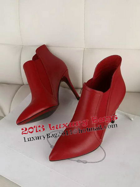 Valentino Sheepskin Leather Ankle Boot VT342YZM Red